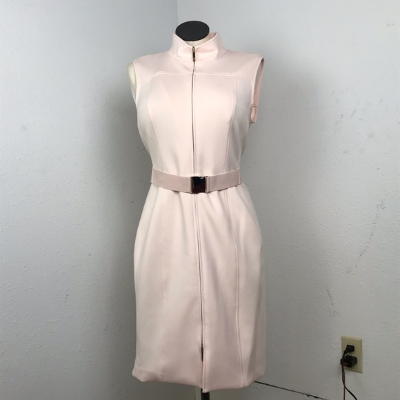 Tommy Hilfiger Sleeveless Sheath Dress Women’s Size 14 Color Peach Front Zip. - Picture 16 of 16